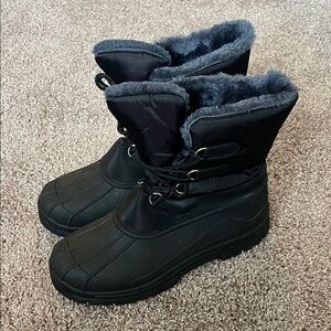 Men's Black Winter Boots